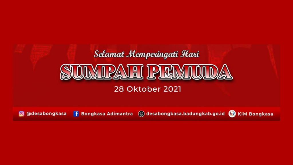 Selamat Hari Sumpah Pemuda 28 Oktober 2021